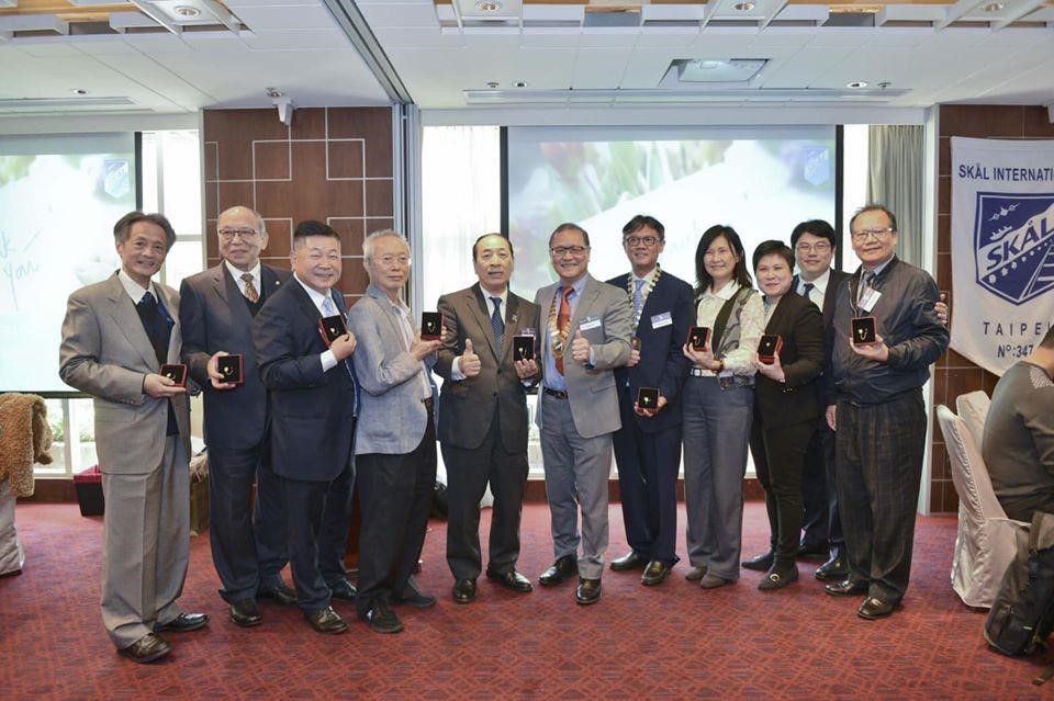 Skål International Taipei members during January meeting